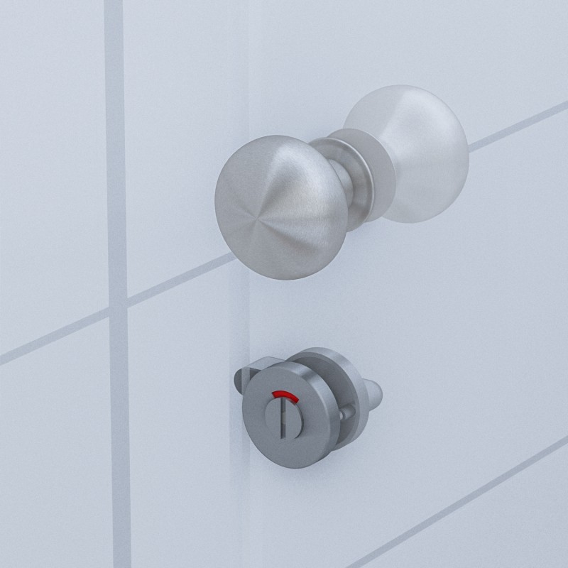 WC EXTERNAL LOCK D.53 / INOX  CATCHES AND LATCHES